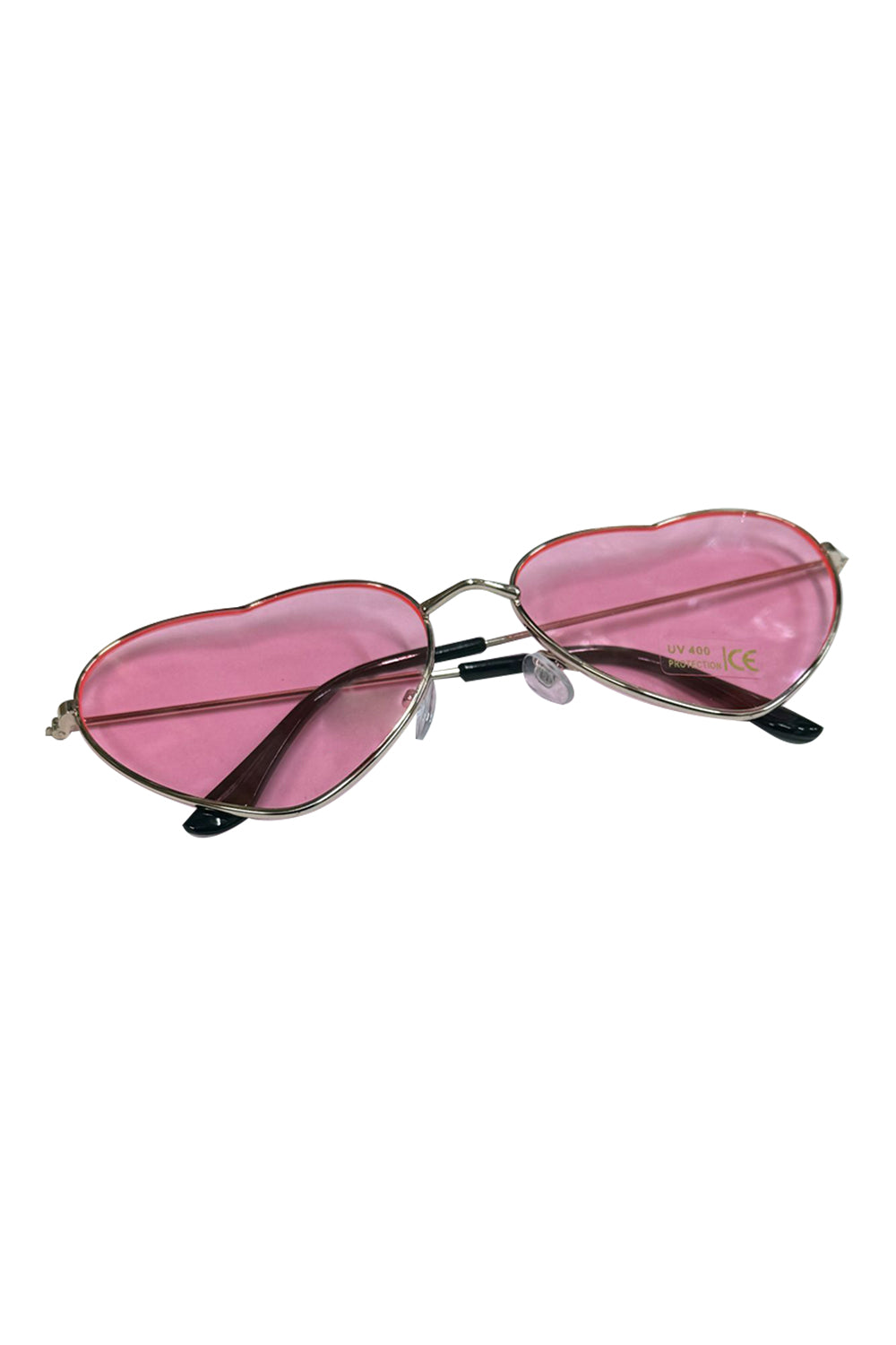 Wickedfun Heart Lens Glasses Pink