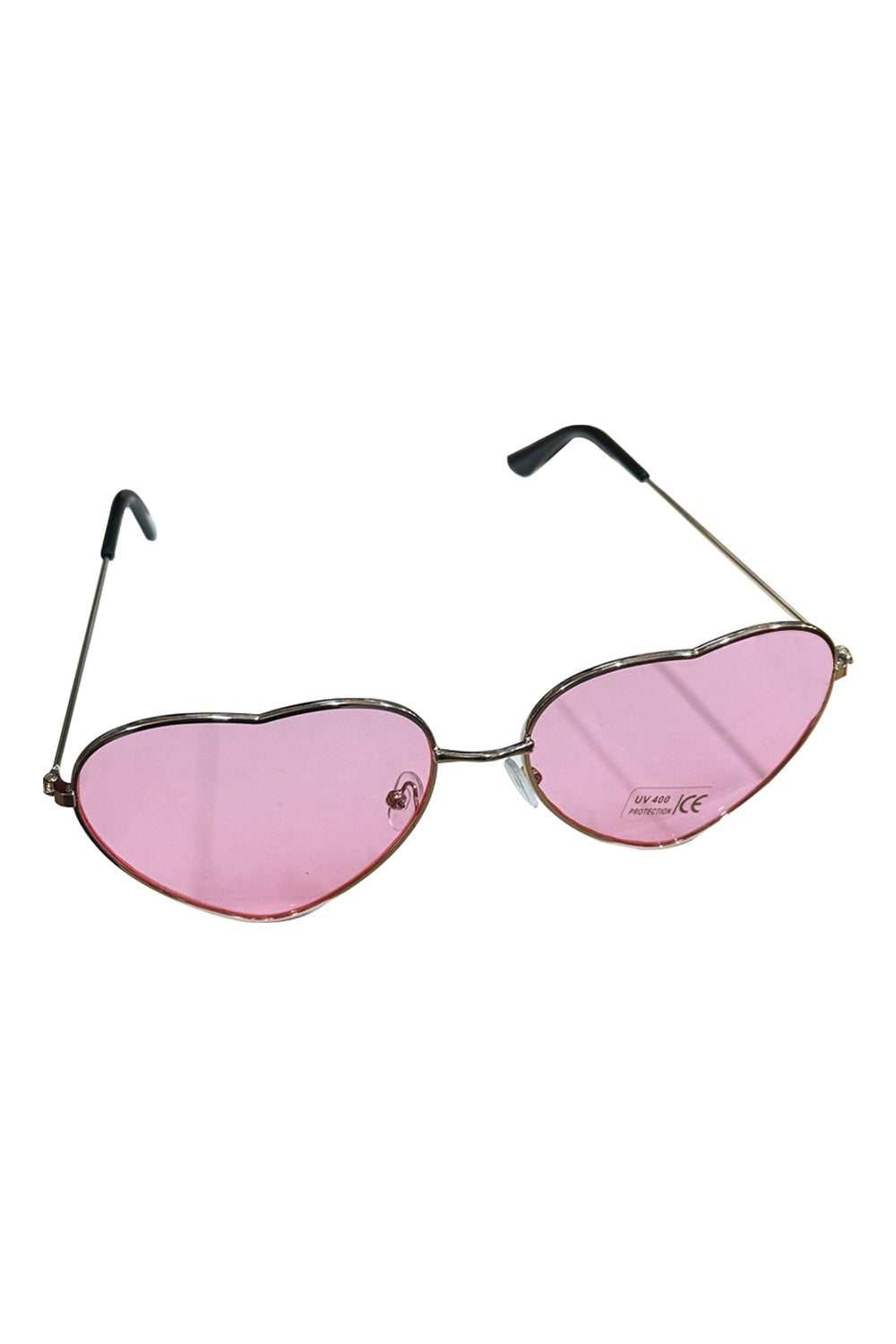 Wickedfun Heart Lens Glasses Pink