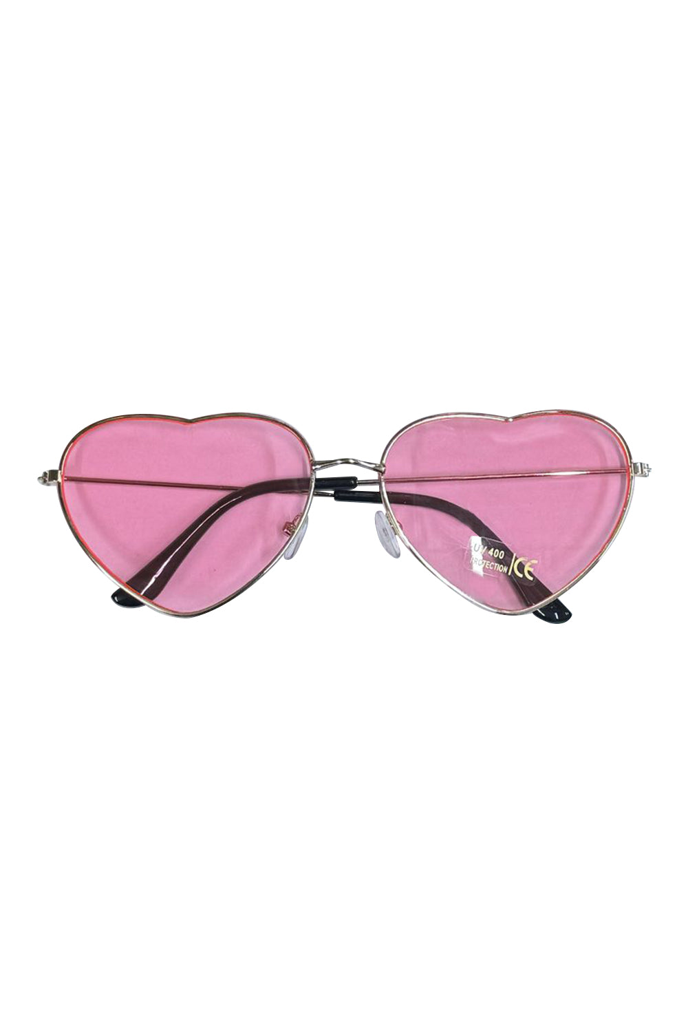 Wickedfun Heart Lens Glasses Pink