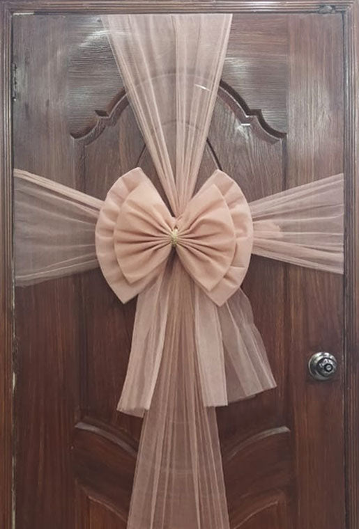 Deluxe Double Rose Gold Door Bow