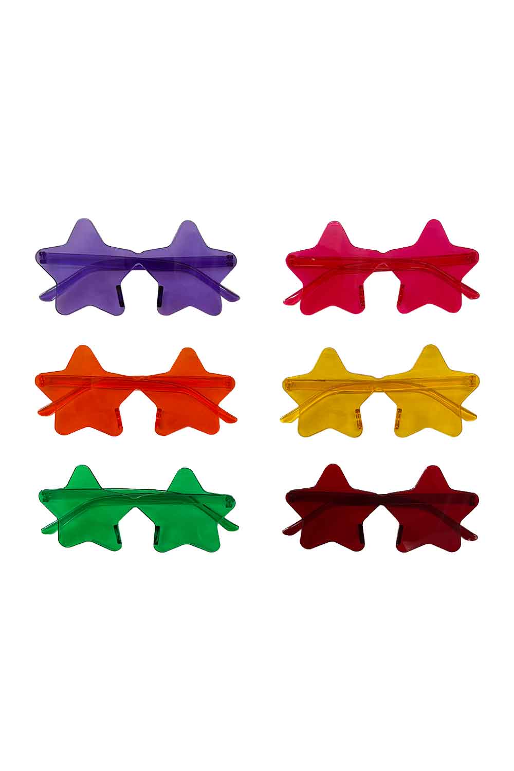 Wickedfun Mixed Star Glasses (6 colours)