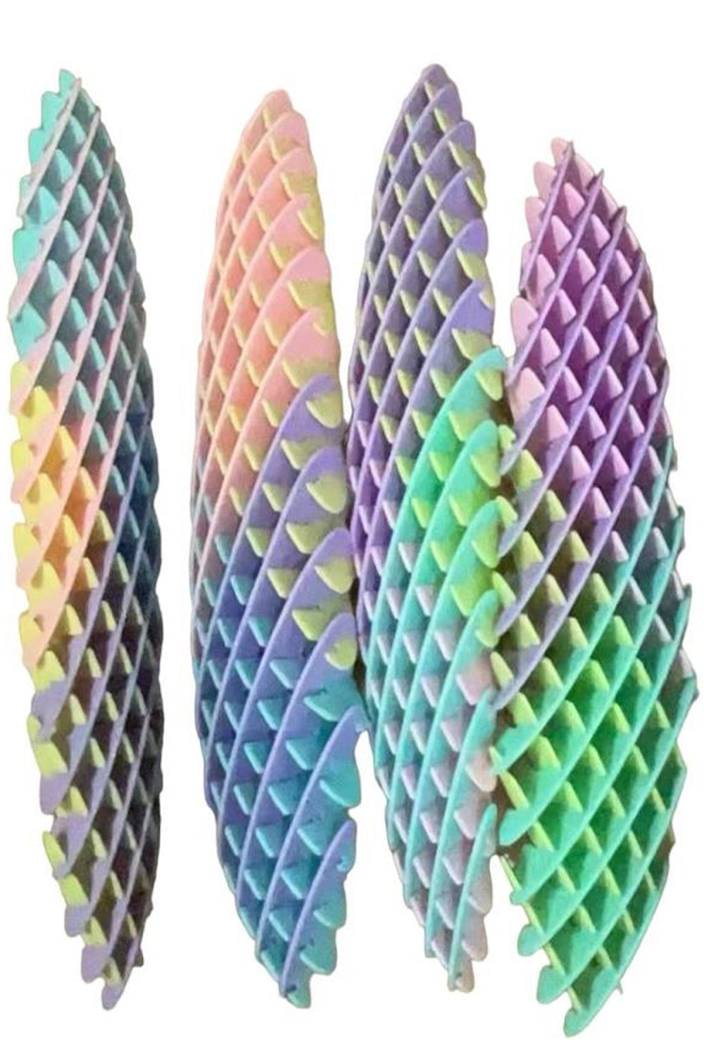 Wickedfun Multicoloured Fidget Worm Sensory Slug Toys Vent Stress Relief
