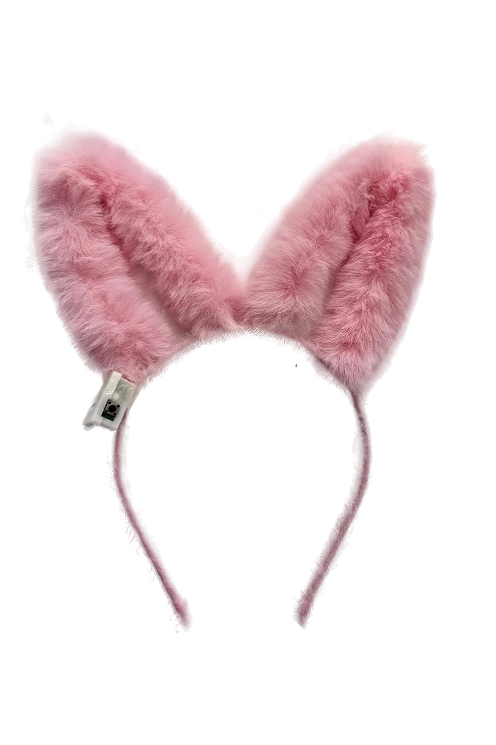 Wickedfun Pink Fur Light Up Bunny Ears