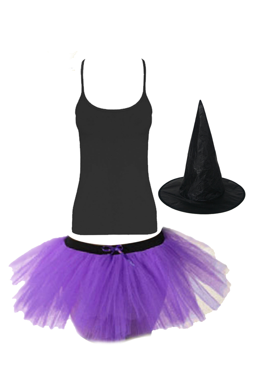 Wickedfun Purple Witch Tutu 3 Pcs Set