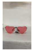 Wickedfun Rose Gold Frame With Red Lens Glasses