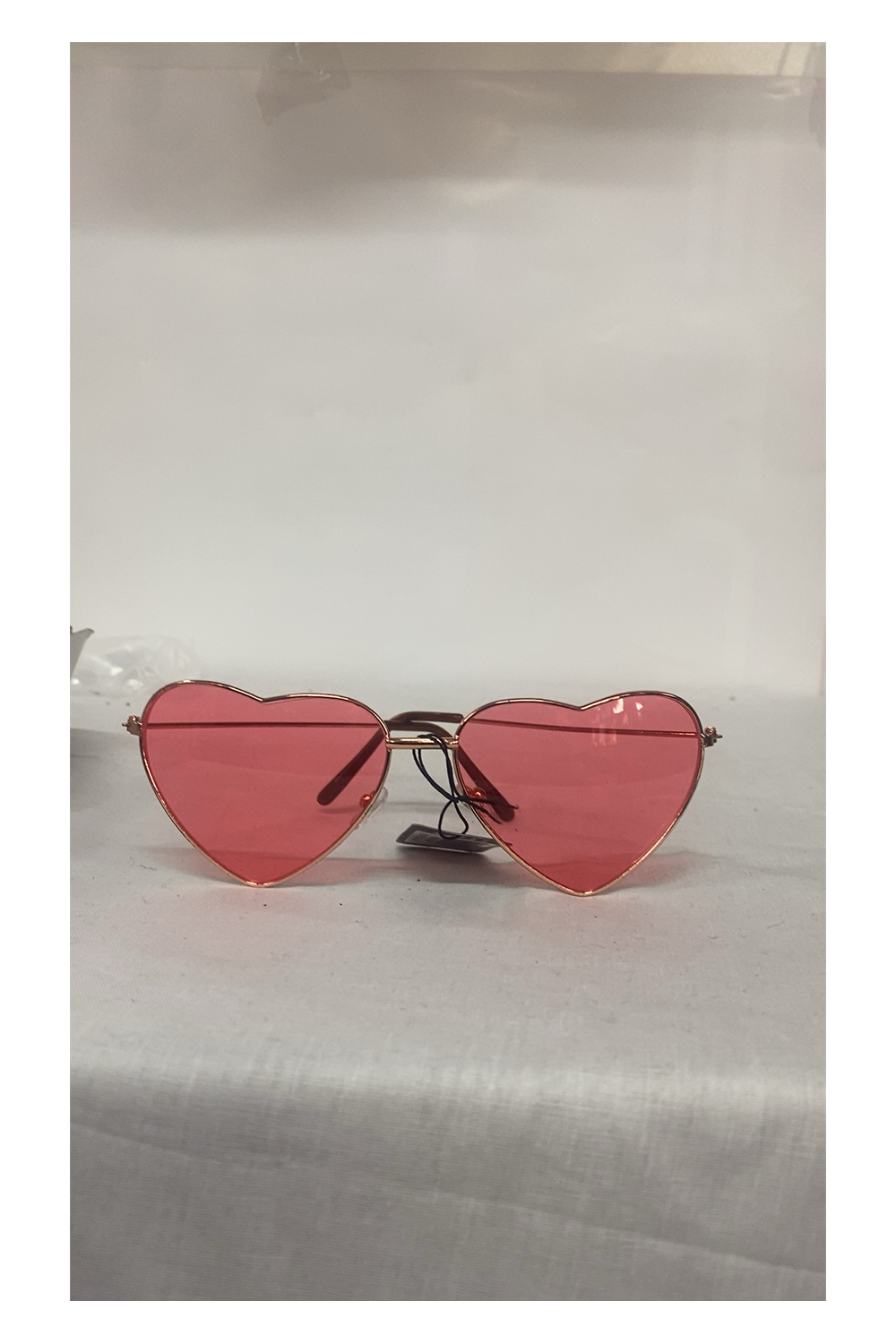 Wickedfun Rose Gold Frame With Red Lens Glasses