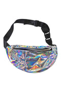 Wickedfun Shiny Silver Bum Bag