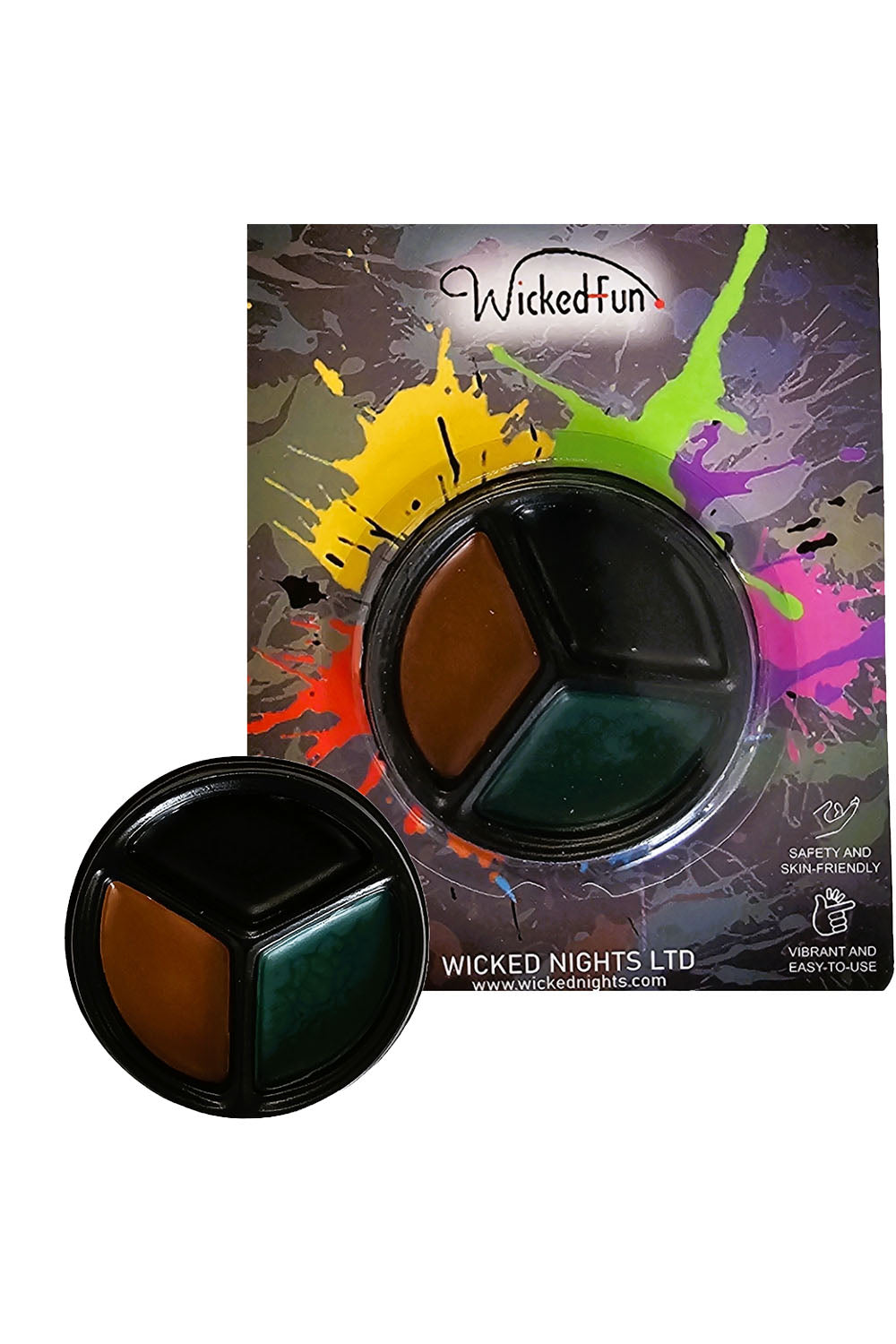 Wickedfun Triple Colour Face and Body Paint