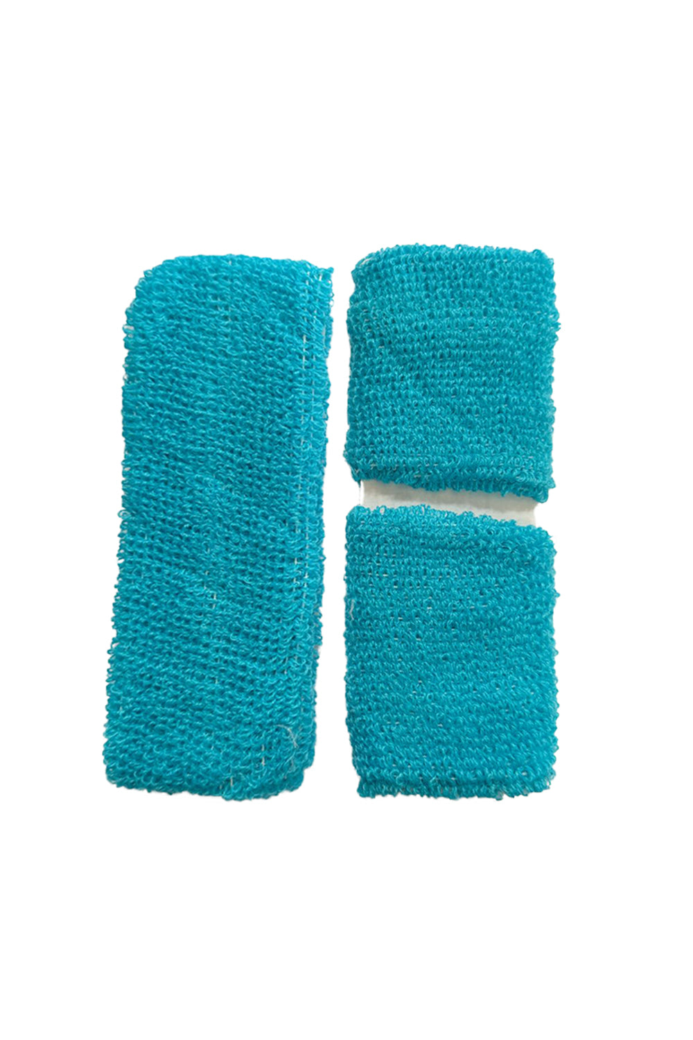 Wickedfun Turquoise Towelling Headband/Wristband Set