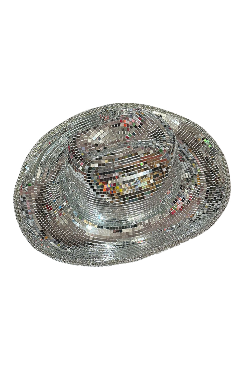 Wickedfun Unisex Mirror Disco Ball Cowboy Festival Hat