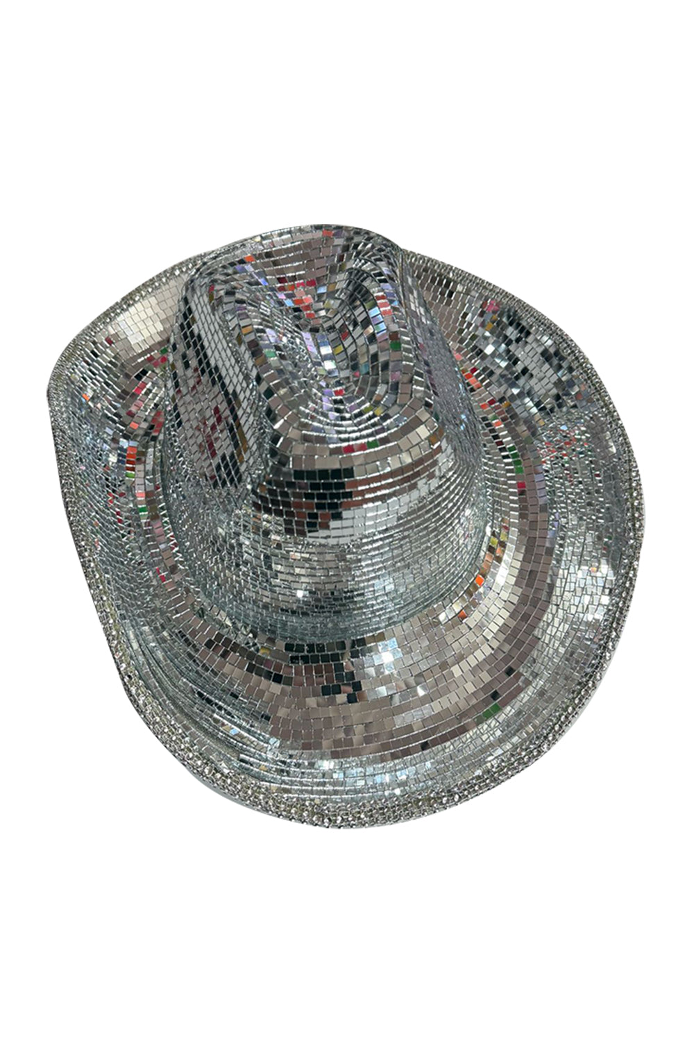 Wickedfun Unisex Mirror Disco Ball Cowboy Festival Hat