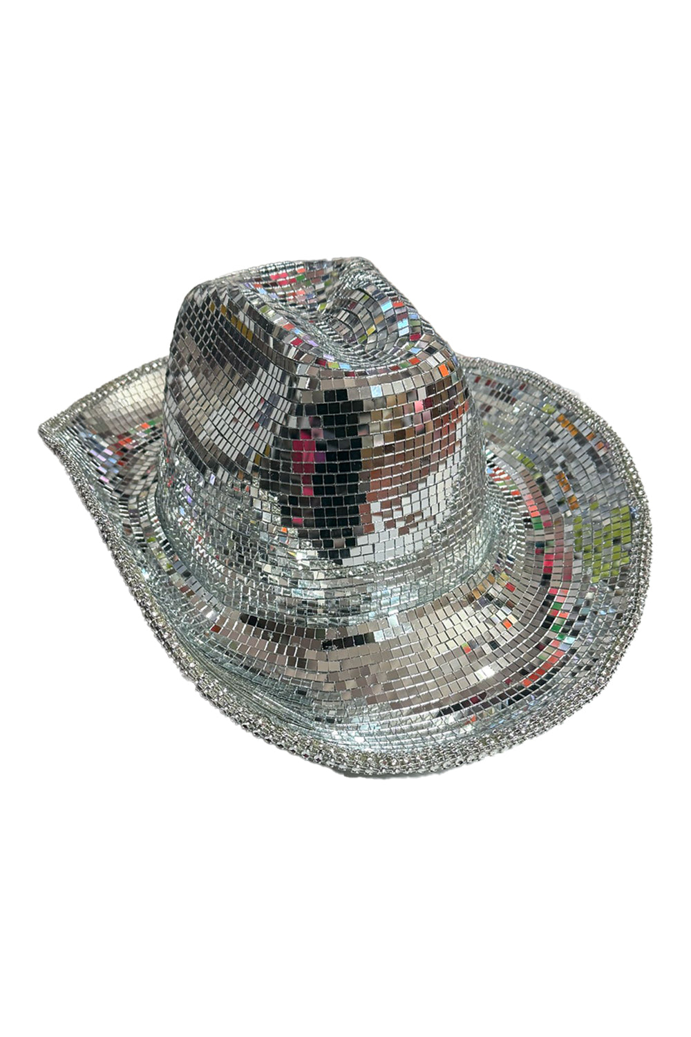 Wickedfun Unisex Mirror Disco Ball Cowboy Festival Hat