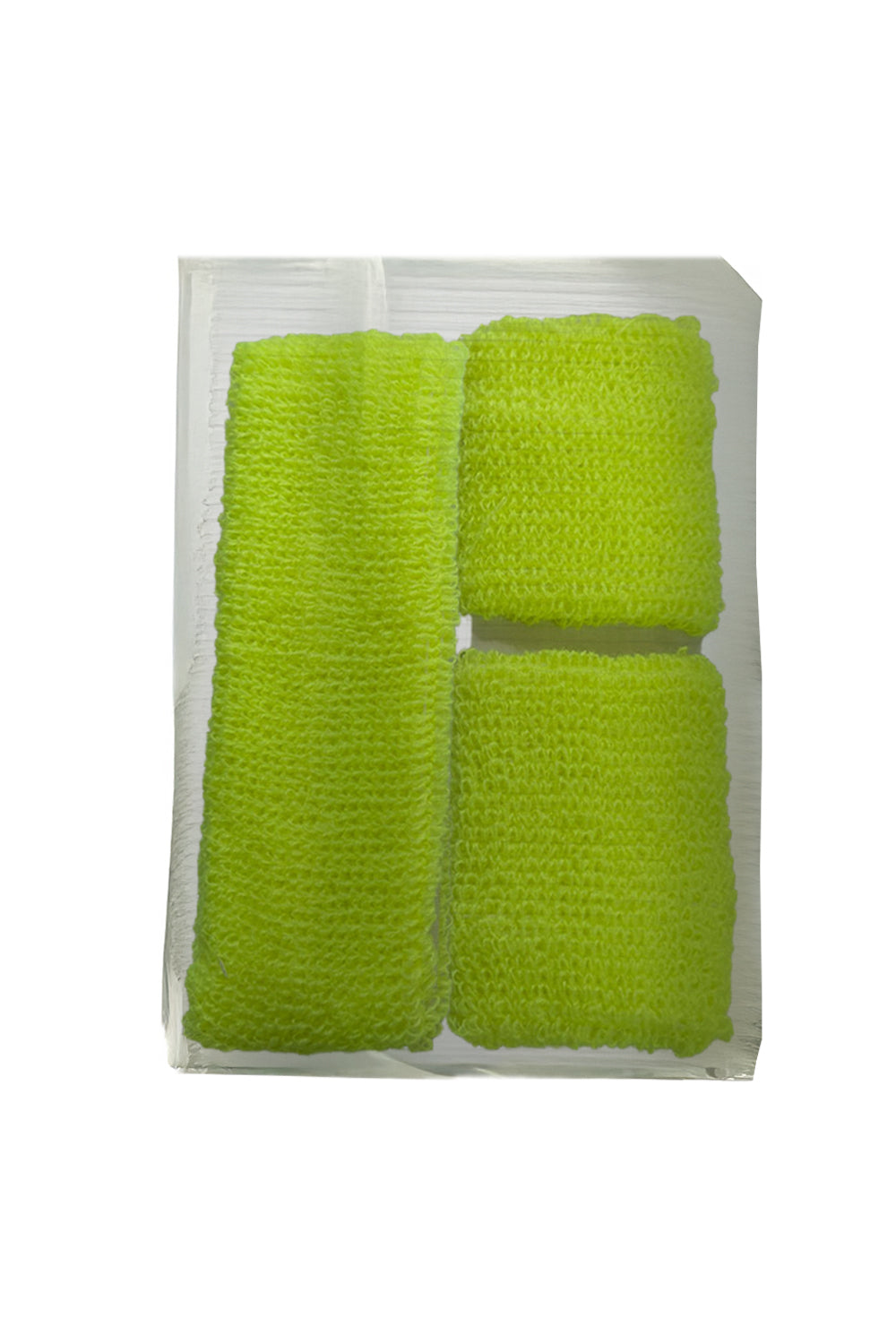 Wickedfun Yellow Towelling Headband/Wristband Set