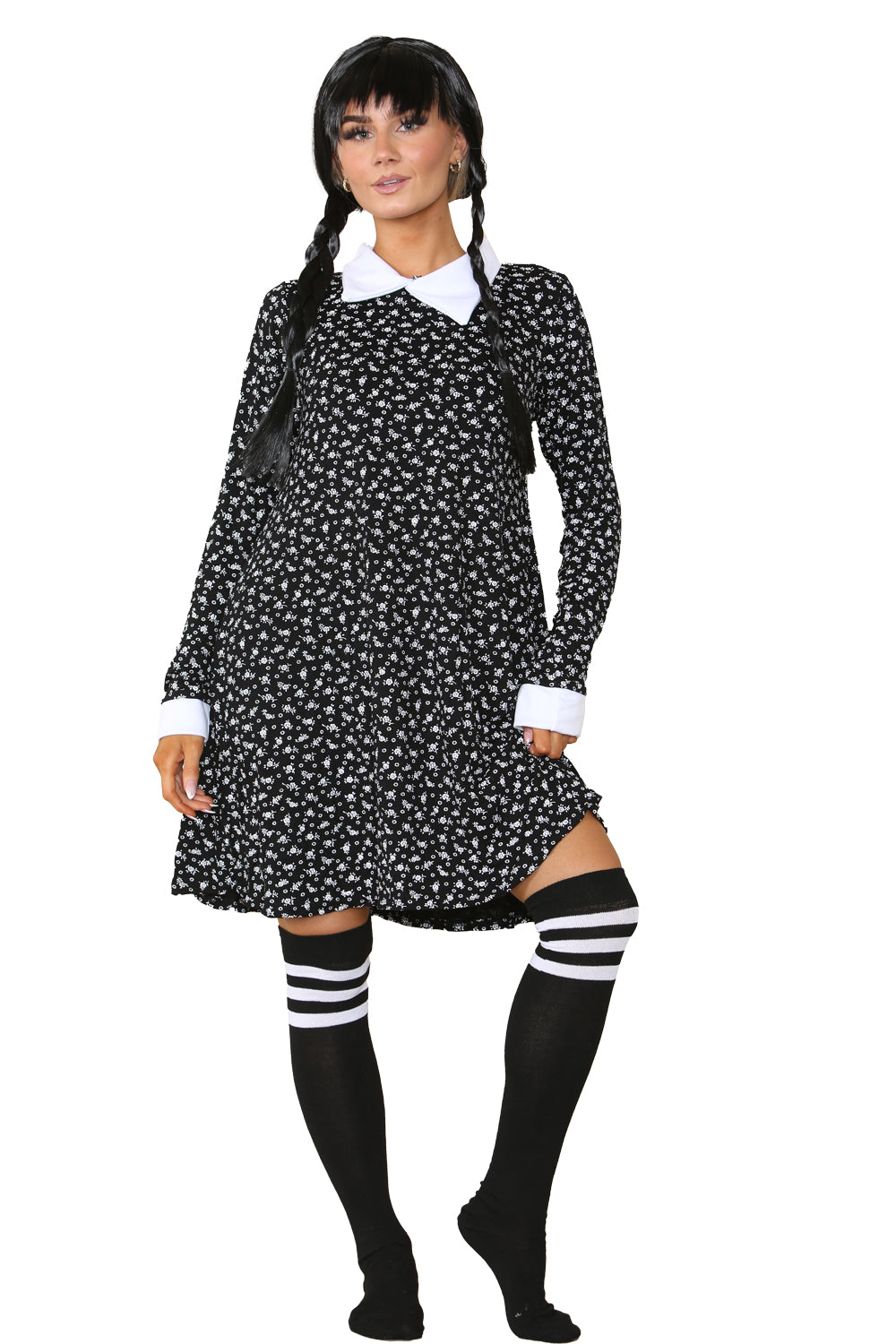 Wickedfun Gothic School Adult Pattern Swing Dress