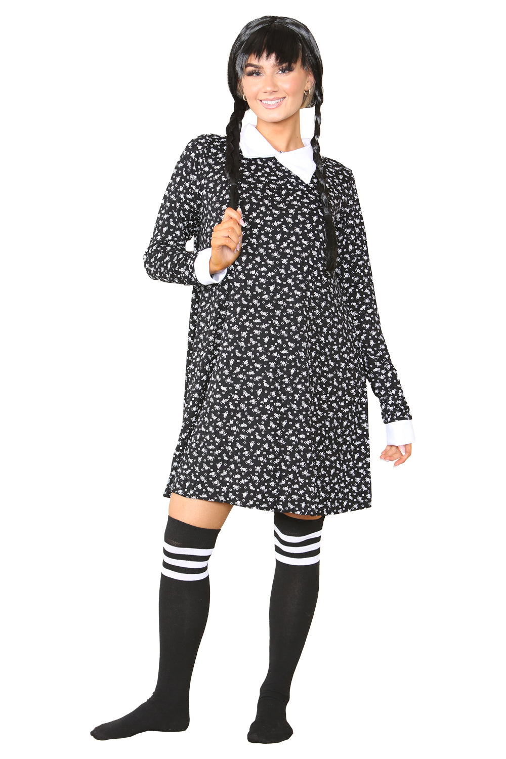 Wickedfun Gothic School Adult Pattern Swing Dress